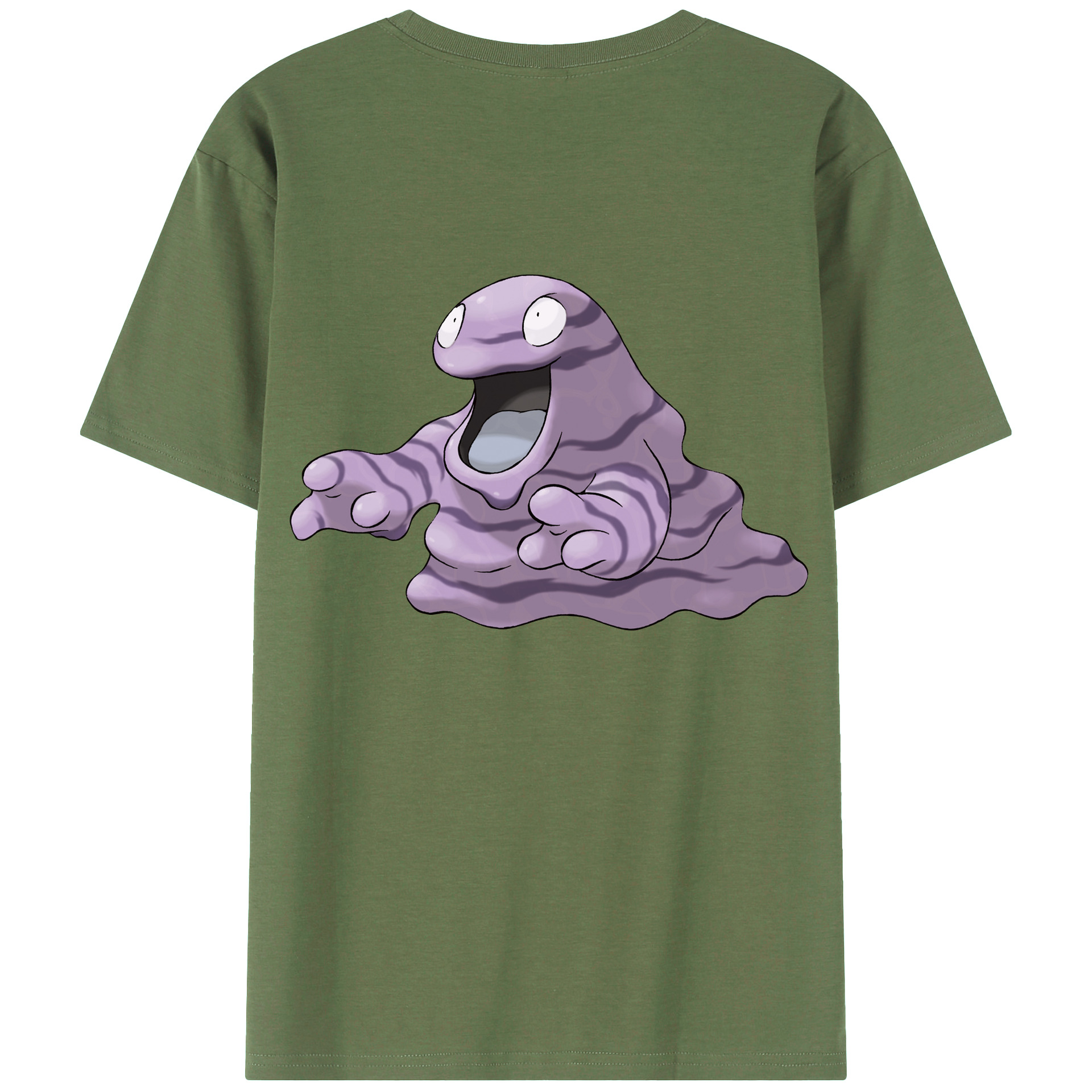 （画像用） ポケットモンスター Pokémon 綿100％ メンズ半袖Tシャツ（バックプリント） 通気性